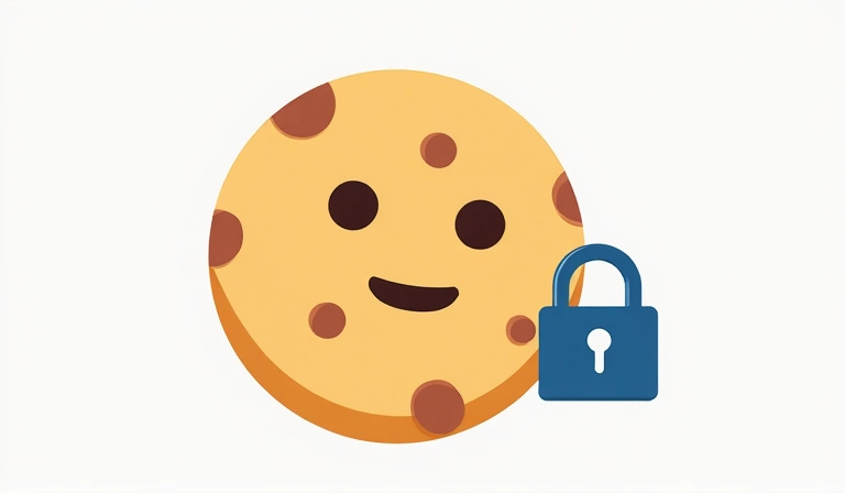 Cookie icon with privacy settings